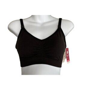 Bravado Maternity Nursing Brad Women's MEDIUM Black Seamless Soft Removable-Cups